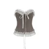 AGAM Lace Edged Fish-Bone Vest