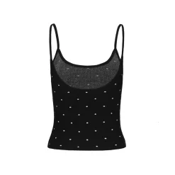 AGAM Polka Dots Full Printed Vest Black