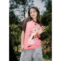 Alexia Sandra Big Rabbit Raglan Tee Brown