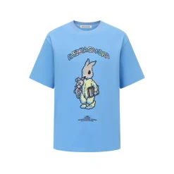 Alexia Sandra Graffiti Wooden Horse Printed T-Shirt Blue