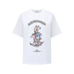 Alexia Sandra Graffiti Wooden Horse Printed T-Shirt White