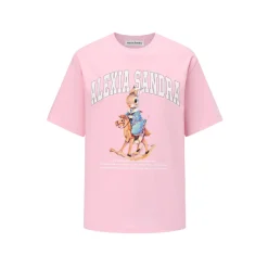 Alexia Sandra Printed Trojan Rabbit T-Shirt Pink