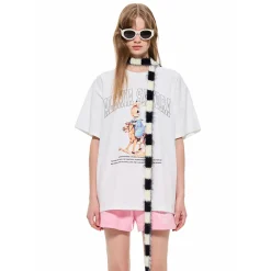 Alexia Sandra Printed Trojan Rabbit T-Shirt White