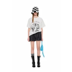 Alexia Sandra Strawberry Club Printed Polka Dots T-Shirt White