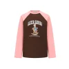 Alexia Sandra Trojan Rabbit Printed Raglan L/S Tee Brown