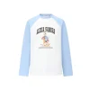 Alexia Sandra Trojan Rabbit Printed Raglan L/S Tee Blue