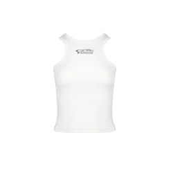 Ann Andelman Logo Printed Tank Vest White