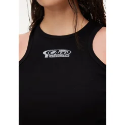 Ann Andelman Logo Printed Tank Vest Black