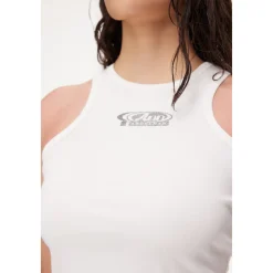 Ann Andelman Logo Printed Tank Vest White