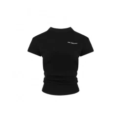 Ann Andelman Small Logo Stacking Slim Tee Black