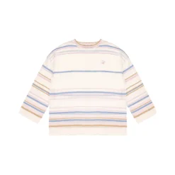 AsGony 3D Colorful Striped Casual L/S T-Shirt