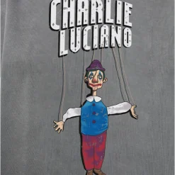 Charlie Luciano Marionette Printed T-Shirt Washed Grey