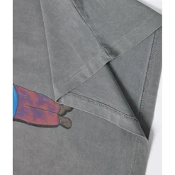 Charlie Luciano Marionette Printed T-Shirt Washed Grey