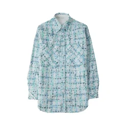 Charlie Luciano Tweed Over Shirt Blue/Grey