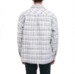 Charlie Luciano Tweed Over Shirt White