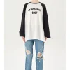 Concise-White 97 Logo Raglan L/S Tee