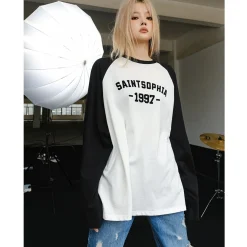 Concise-White 97 Logo Raglan L/S Tee