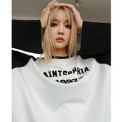 Concise-White 97 Logo Raglan L/S Tee