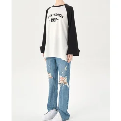 Concise-White 97 Logo Raglan L/S Tee
