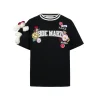13De Marzo Badge Knit Collar T-Shirt Black