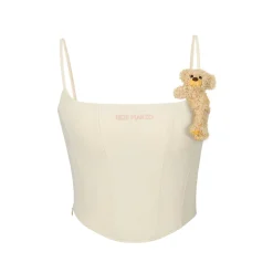 13De Marzo Base Knit Camisole Vest Cream