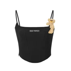 13De Marzo Base Knit Camisole Vest Black