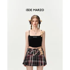 13De Marzo Base Knit Camisole Vest Black