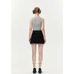 13De Marzo Bear Basic Knit Tank Vest Gray