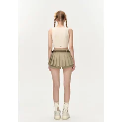 13De Marzo Bear Basic Knit Tank Vest Beige