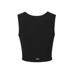 13De Marzo Bear Basic Knit Tank Vest Black