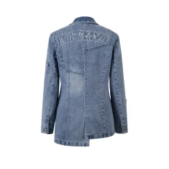 13De Marzo Bear Curved Denim Suit