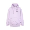 13De Marzo Bear Embossment Pocket Hoodie Purple