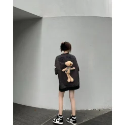 13De Marzo Bear Exotic T-shirt Black
