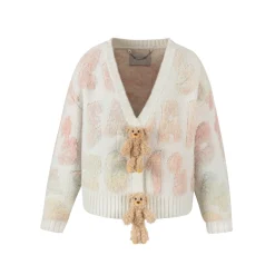 13De Marzo Bear Gradient Logo Cardigan