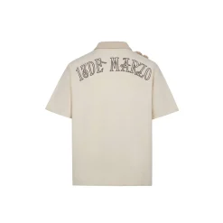 13De Marzo Bear Knit Patch T-shirt Beige