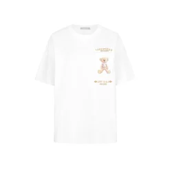 13De Marzo Bear Painting Pocket T-Shirt White