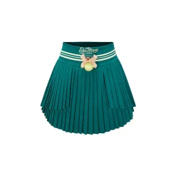 13De Marzo Bear Tennis Sports Pleated Skirt Green