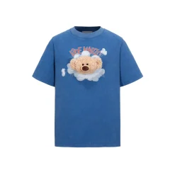 13De Marzo Bear Through Printed T-Shirt Dark Blue