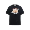 13De Marzo Bear Through Printed T-Shirt Black