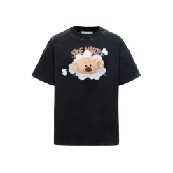 13De Marzo Bear Through Printed T-Shirt Black