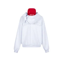 13De Marzo Color Blocked Detachable Cap Loose Hoodie