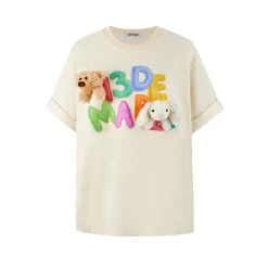 13De Marzo Doozoo Balloon Logo T-Shirt Beige
