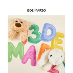 13De Marzo Doozoo Balloon Logo T-Shirt Beige