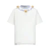 13De Marzo Doozoo Collar Embroidered Logo T-Shirt White