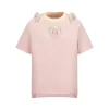 13De Marzo Doozoo Collar Embroidered Logo T-Shirt Pink