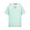 13De Marzo Doozoo Collar Embroidered Logo T-Shirt Green