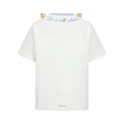 13De Marzo Doozoo Collar Embroidered Logo T-Shirt White