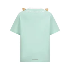 13De Marzo Doozoo Collar Embroidered Logo T-Shirt Green
