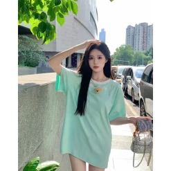 13De Marzo Doozoo Collar Embroidered Logo T-Shirt Green