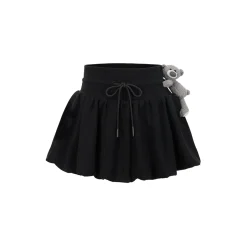 13De Marzo Doozoo Drawstring Bud Skirt Black